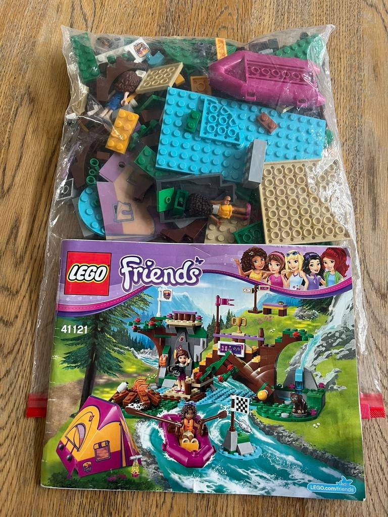 Lego Friends 41121 Avonturenkamp wildwatervaren, Ophalen of Verzenden, Zo goed als nieuw, Complete set, Lego