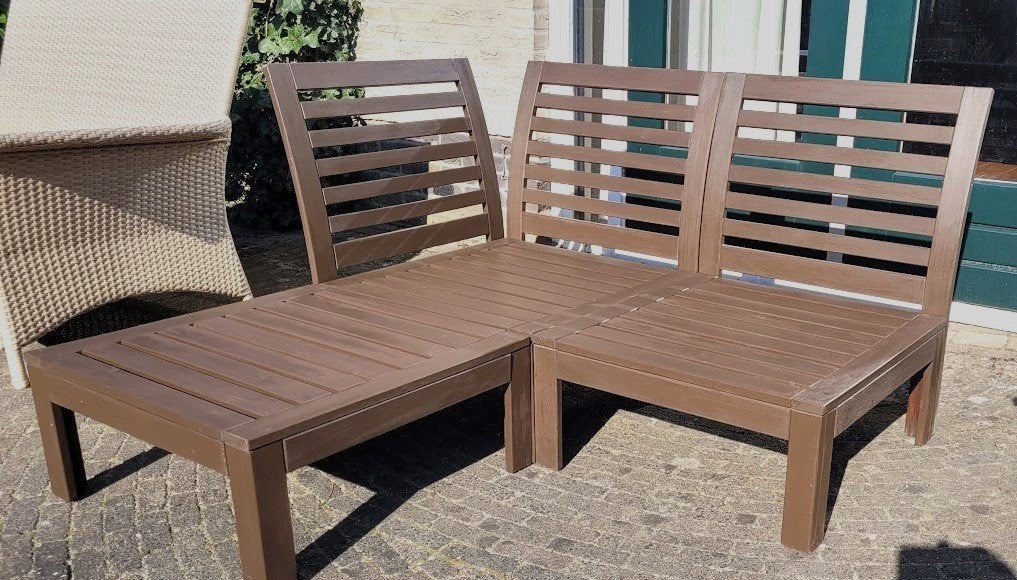 Ikea Applaro tuinset, zonder kussens., Ophalen, 3 zitplaatsen, Zo goed als nieuw, Loungeset