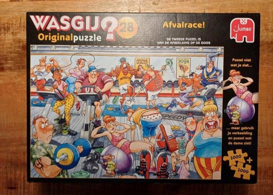 Wasgij-puzzel met 2 puzzels in één doos, Hobby en Vrije tijd, Ophalen, 500 t/m 1500 stukjes, Zo goed als nieuw