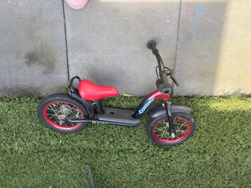 Corvino Loopfiets - Rood/Zwart, Ophalen of Verzenden, Gebruikt, Loopfiets