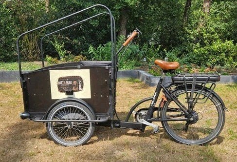 Velora Troy City Bakfiets met nieuwe accu en lader, 9 versn, Gebruikt, Goederen, Elektrisch, Schijfrem