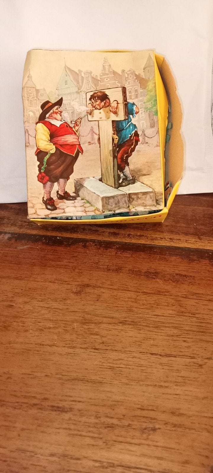 Vintage Troost Verpakking met Puzzelstukjes, Ophalen of Verzenden, Gebruikt, Tabaksdoos of Verpakking