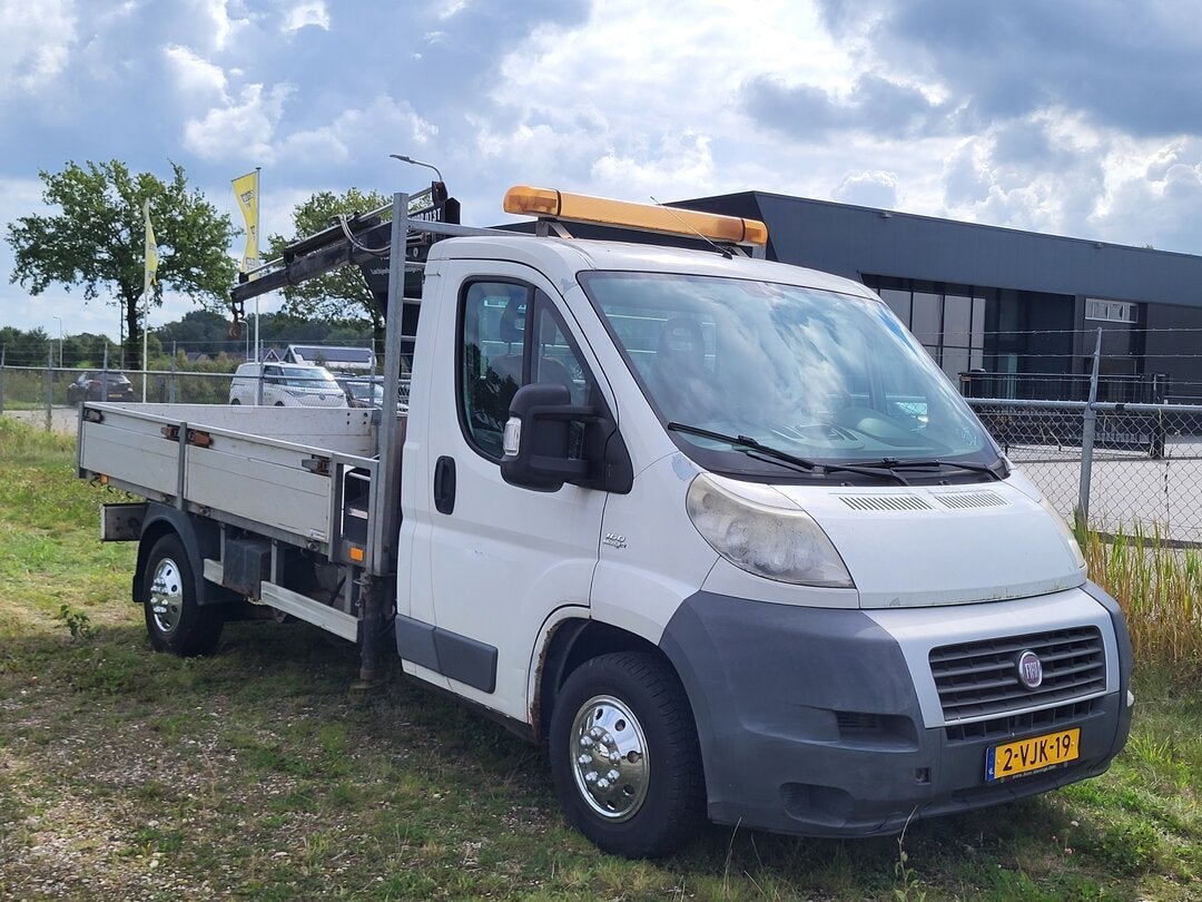 Fiat Ducato Open Box, HIAB Kraan 101pk 33 2.2 MulitiJet MLH1, Auto's, Euro 5, 101 pk, Gebruikt, 2700 kg