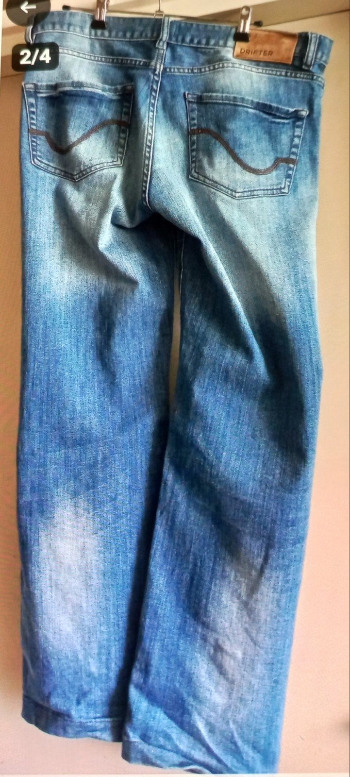 Drifter Regular Fit Jeans - W34 L30, Blauw, Drifter, Ophalen of Verzenden, W33 - W34 (confectie 48/50)