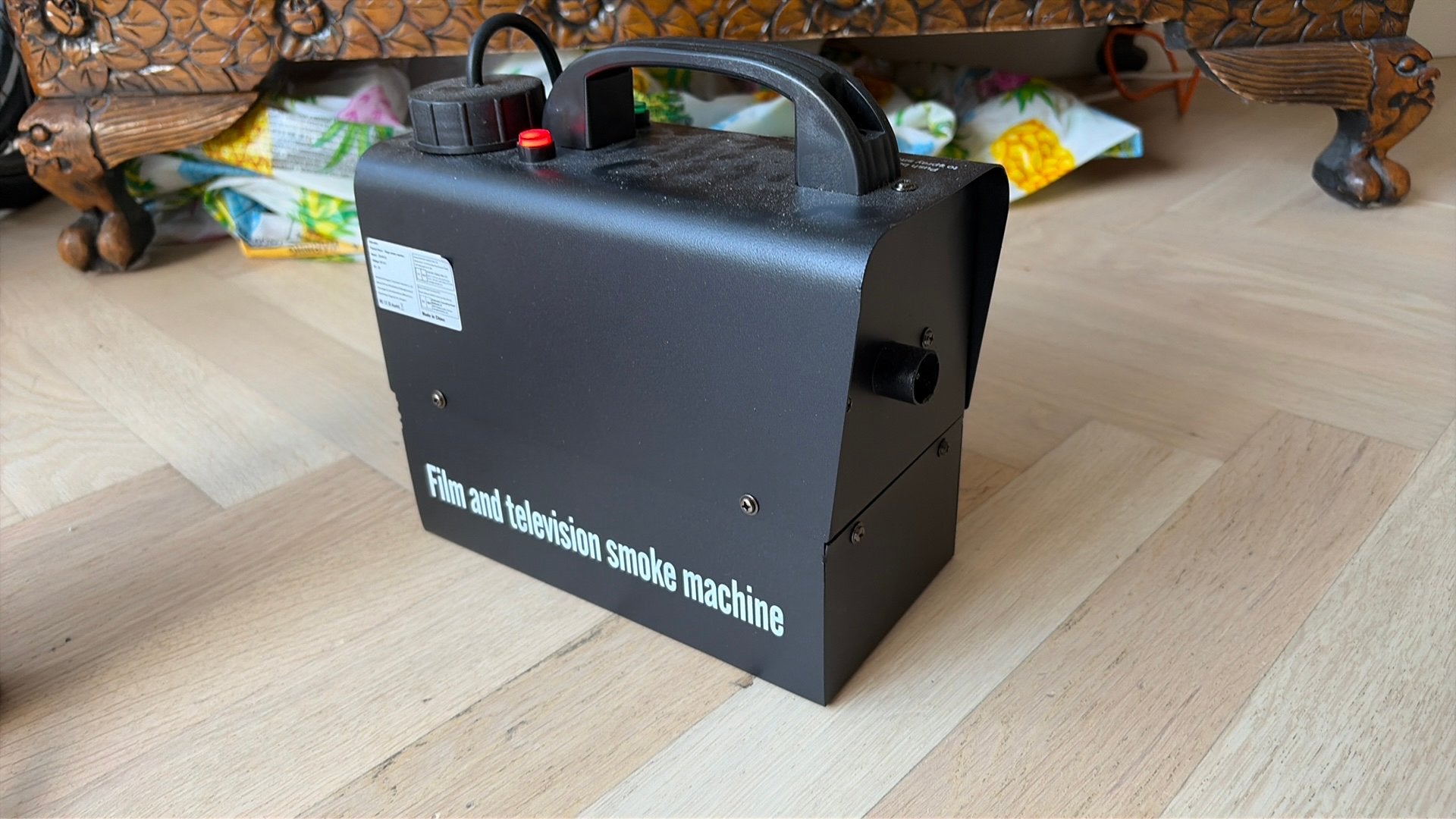 Draadloze (op accu) Rookmachine en Afstandsbediening, Ophalen of Verzenden, Zo goed als nieuw, Rookmachine