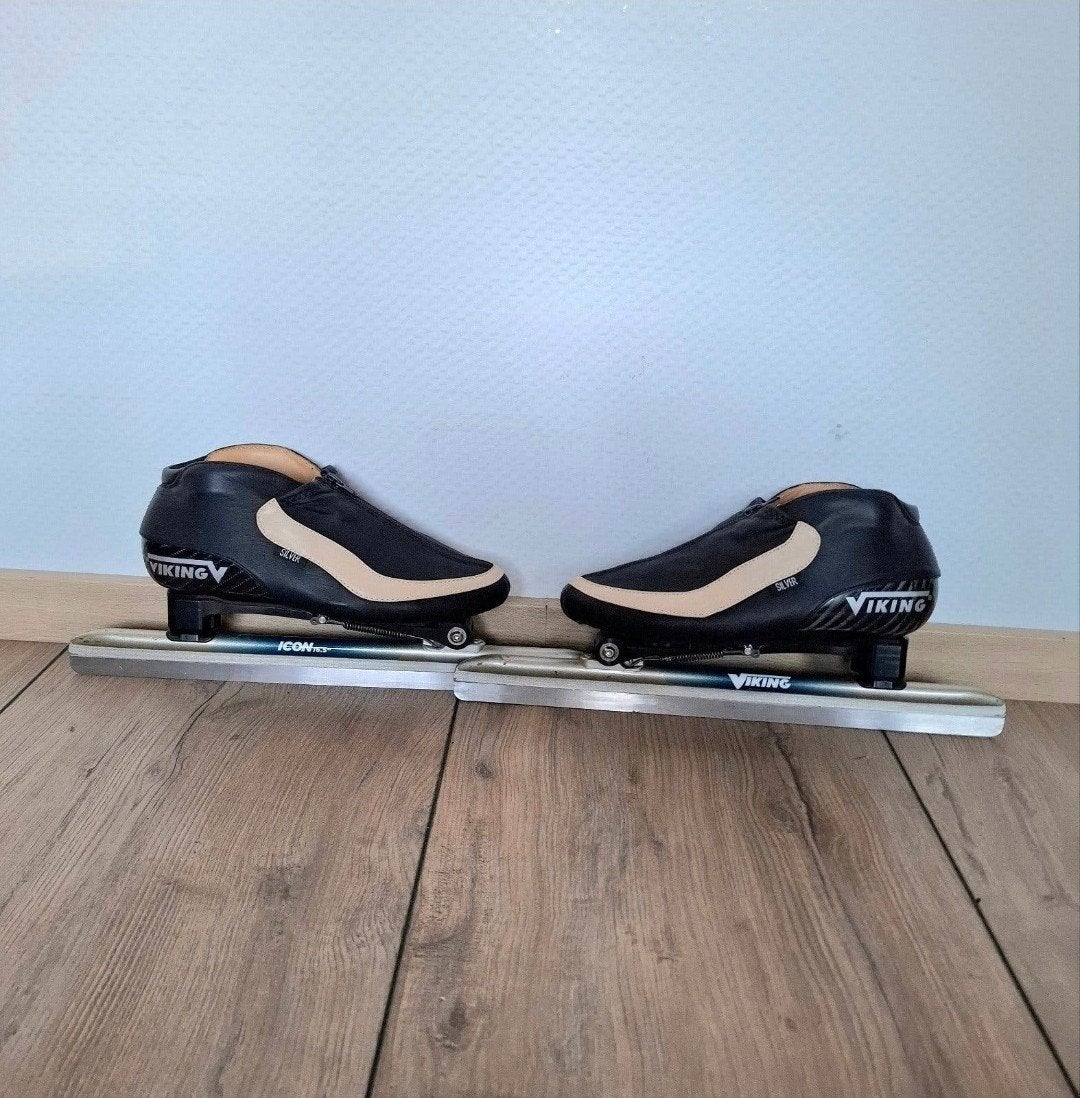 Viking Silver II klapschaatsen met Viking Icon ijzer maat 41, Ophalen of Verzenden, Zo goed als nieuw, Noren, Viking