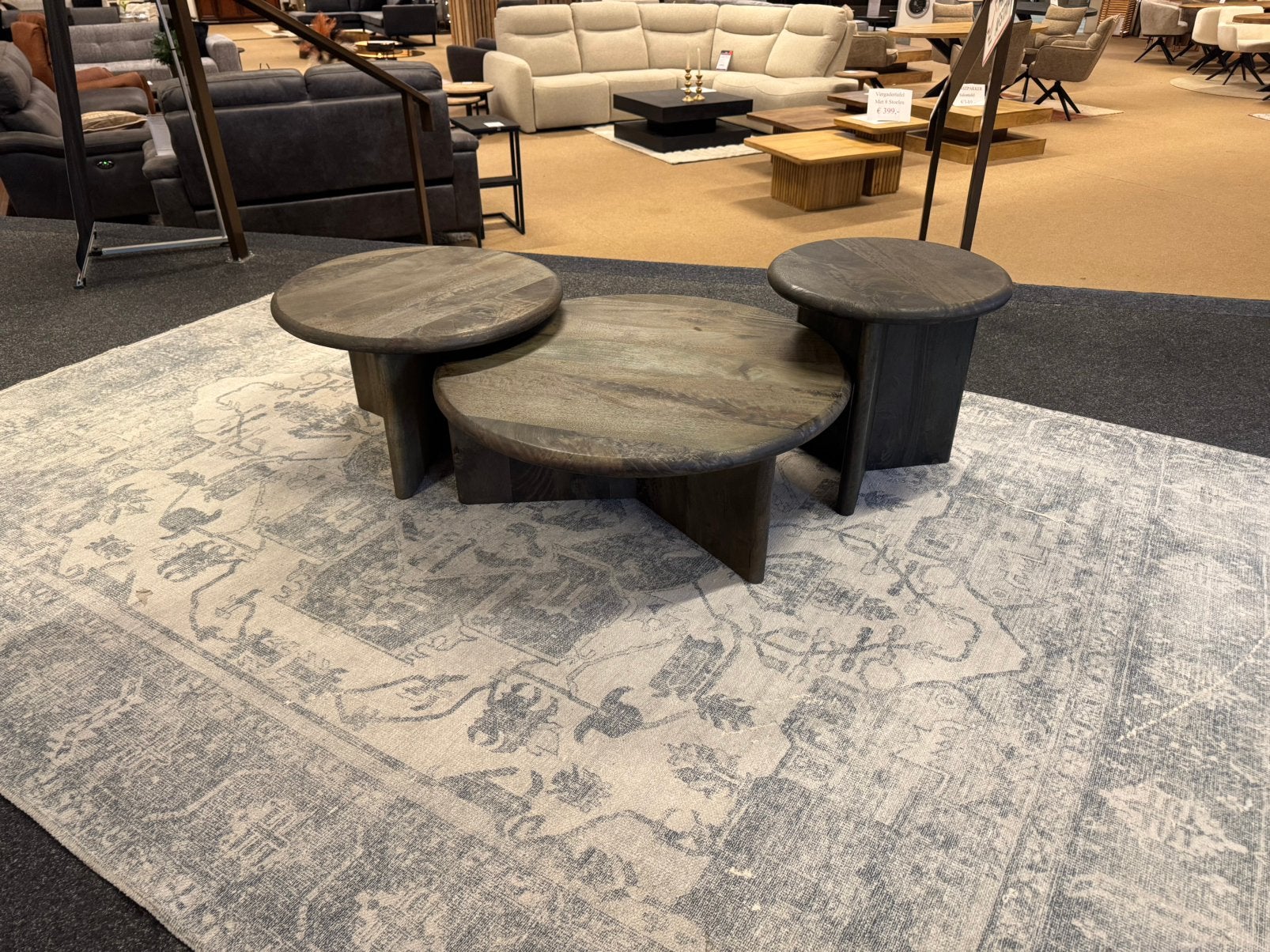 Salontafel set 3-Delig Massief Mangohout 70%Korting, Huis en Inrichting, Ophalen, 50 tot 100 cm, #Salontafel#3-Delig#Mangohout#Salontafels#Tafels