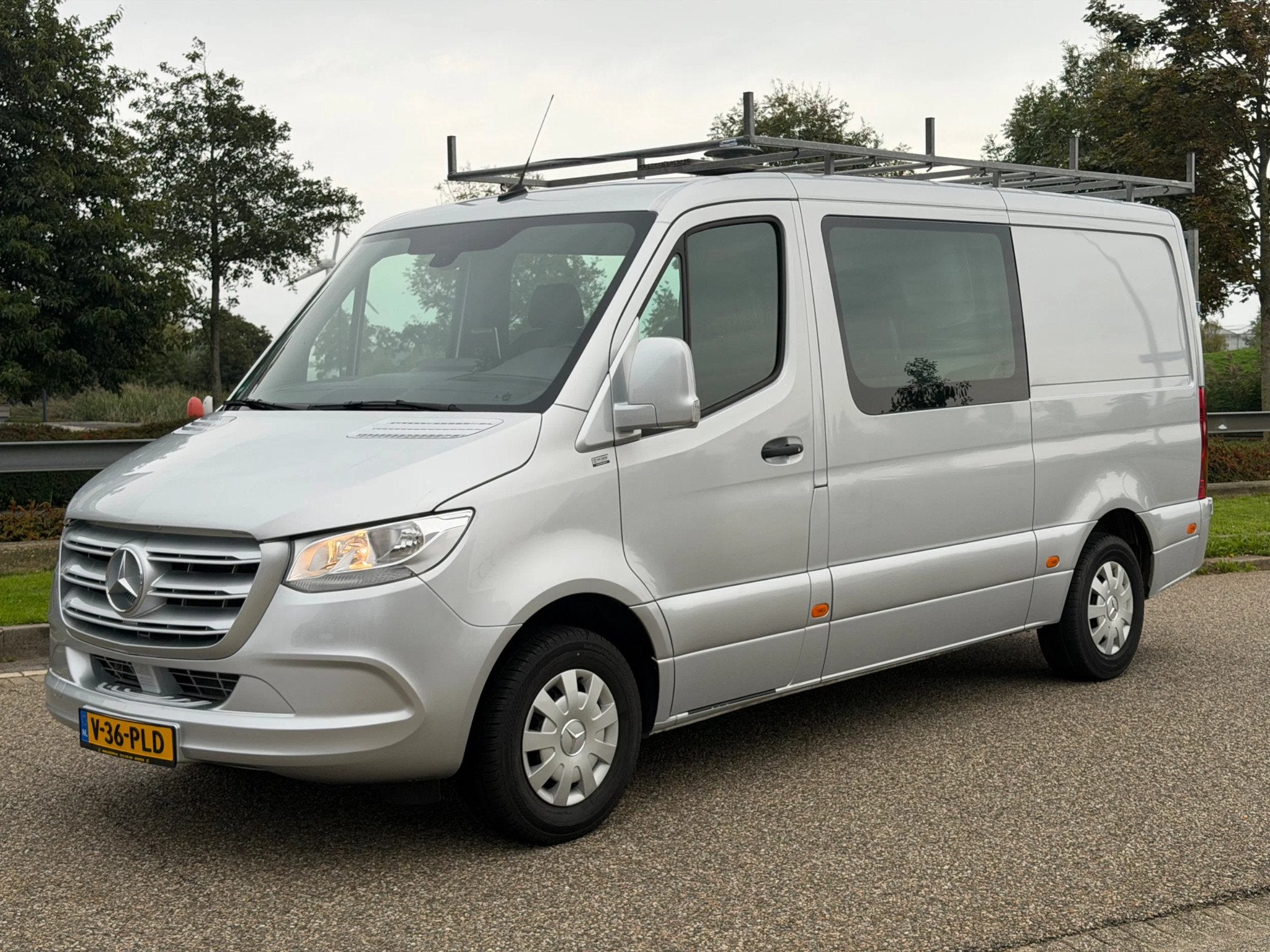 Mercedes-Benz Sprinter 319CDI Dubbelcabine Automaat Airco 35, Automaat, Achterwielaandrijving, Gebruikt, Euro 6
