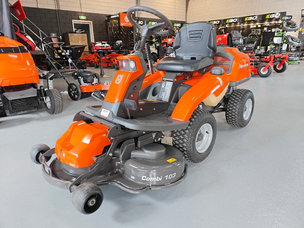 Husqvarna R216T AWD 103cm 33 uur zitmaaier frontmaaier, Ophalen of Verzenden, Zo goed als nieuw, Husqvarna, Mulchfunctie