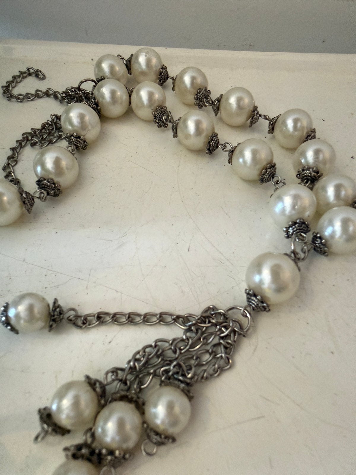 Vintage parelketting, Overige materialen, Gebruikt, G, Ophalen of Verzenden