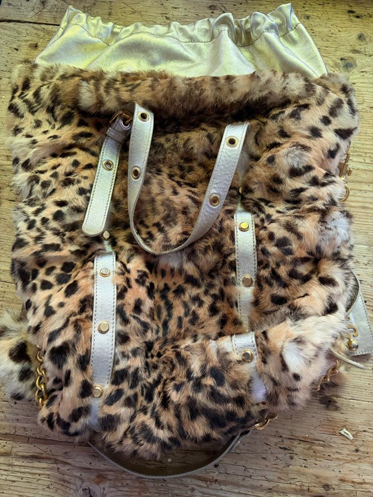 Grote Dolce & Gabbana tas met luipaardprint en goud, Sieraden, Tassen en Uiterlijk, Tassen | Damestassen, Ophalen of Verzenden