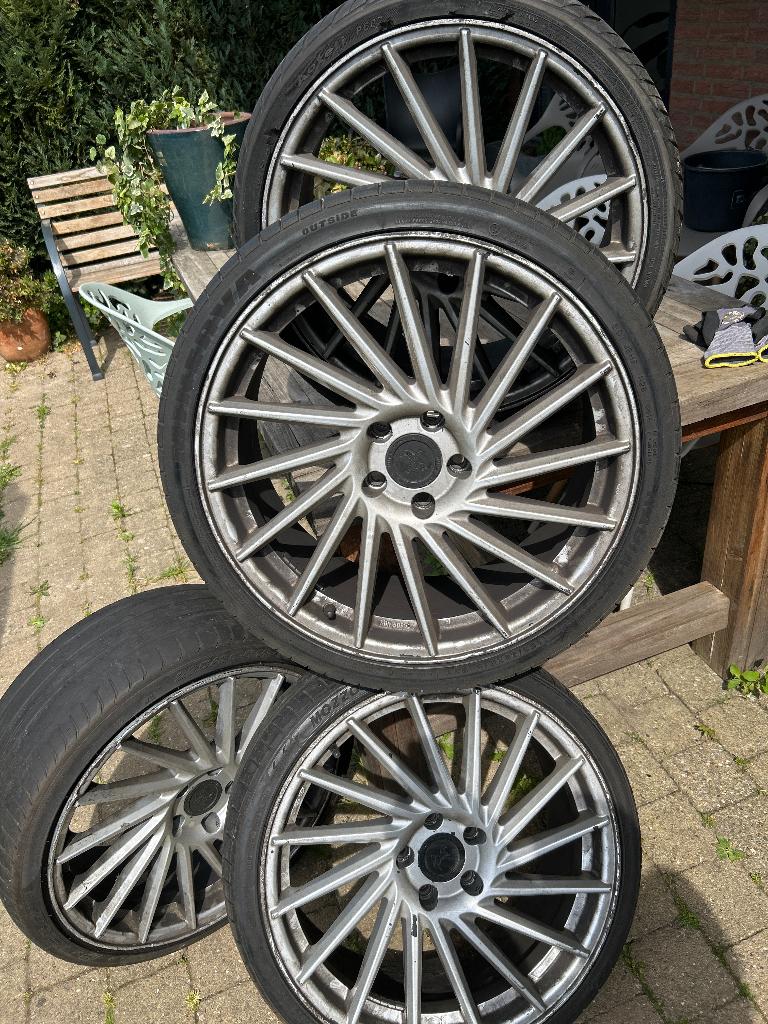 Velgen met banden, Gebruikt, 265 mm, Banden en Velgen, All Season