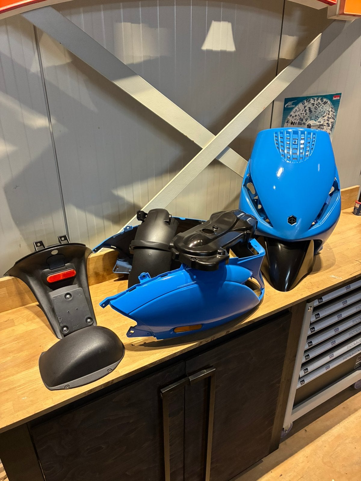 Complete kappenset Piaggio Zip, Ophalen of Verzenden, Zo goed als nieuw, Kap
