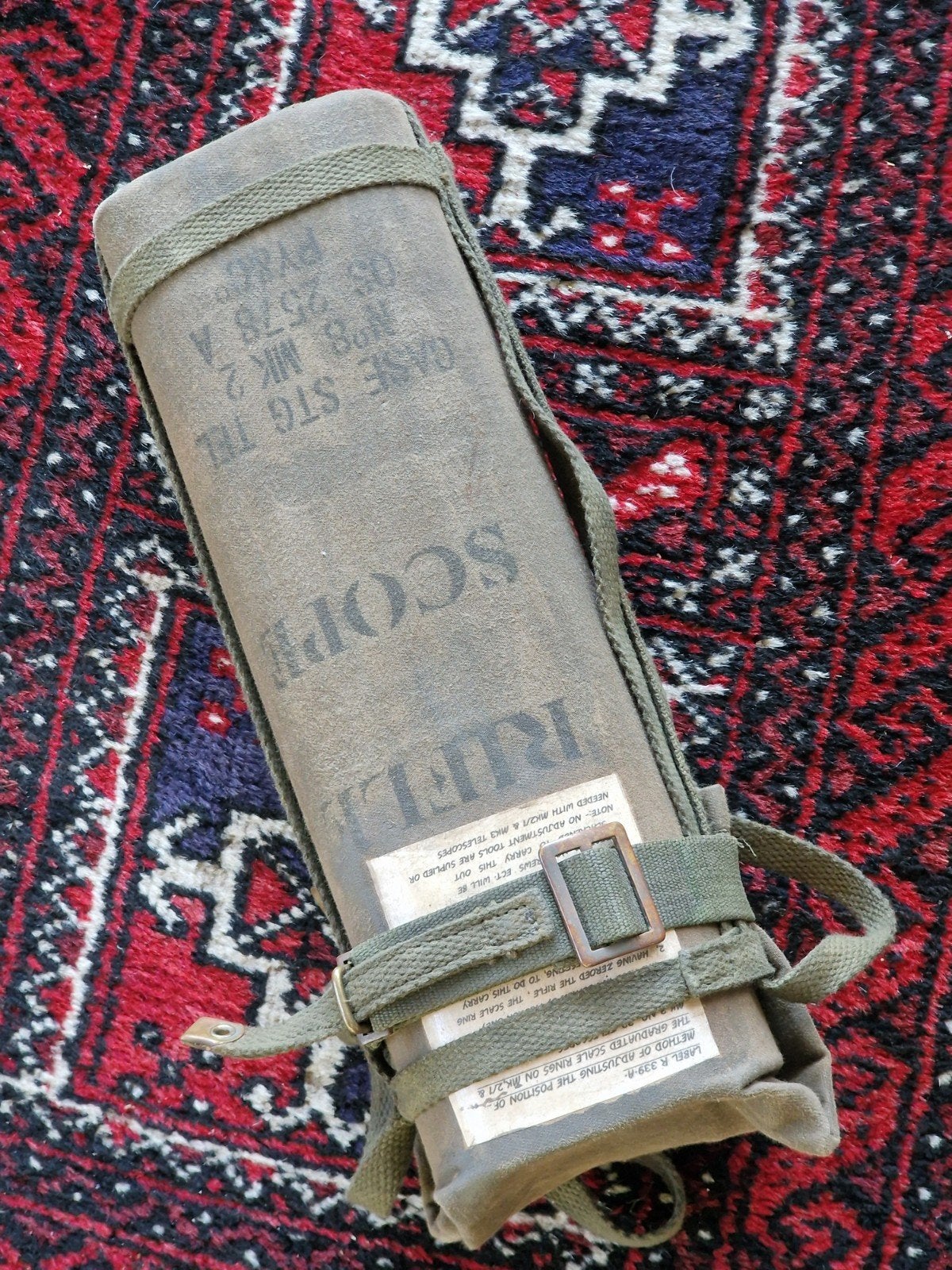 Lee Enfield No4 No.32 Sniper scope pouch, Ophalen of Verzenden, Landmacht, Engeland