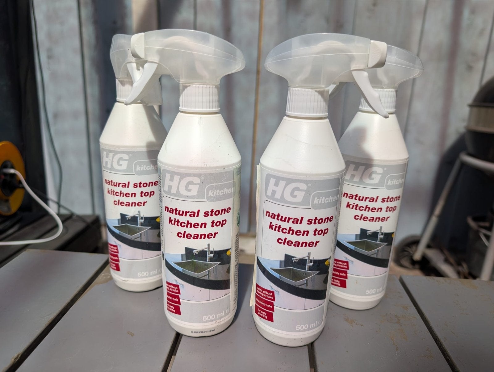 HG Natuursteen Keukenblad Reiniger - 4x 500ml, Hg, Hg, Ophalen of Verzenden, Nieuw