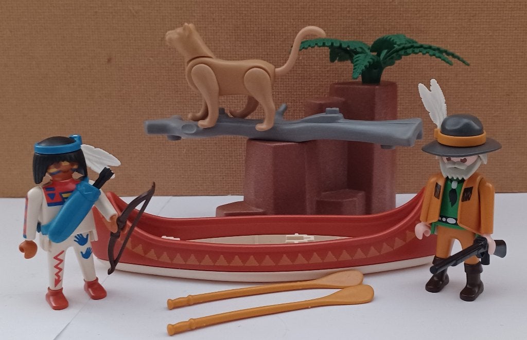 playmobil western indianensetje 3875 compleet, Ophalen of Verzenden, Zo goed als nieuw, Complete set