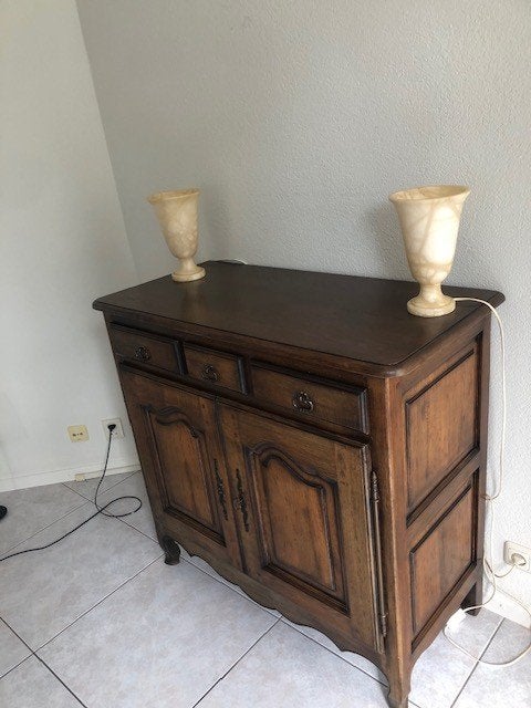 dressoir, Ophalen, Met deur(en), Eikenhout, 50 tot 100 cm