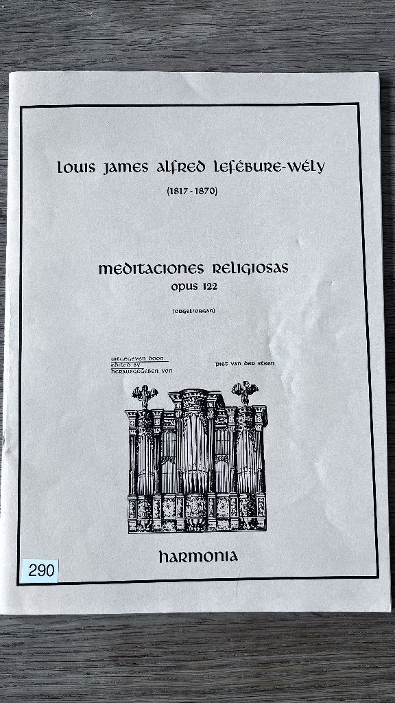 Orgel - Lefébure-Wély - Meditaciones religiosas opus 122, Orgel, Klassiek, Ophalen of Verzenden, Zo goed als nieuw