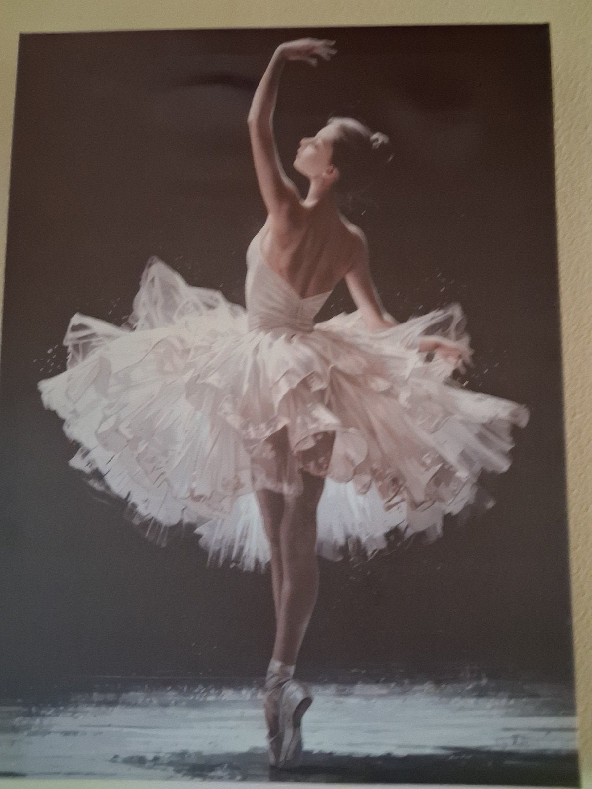 Canvas Schilderij Ballerina, Minder dan 50 cm, Nieuw, Ophalen of Verzenden, Print