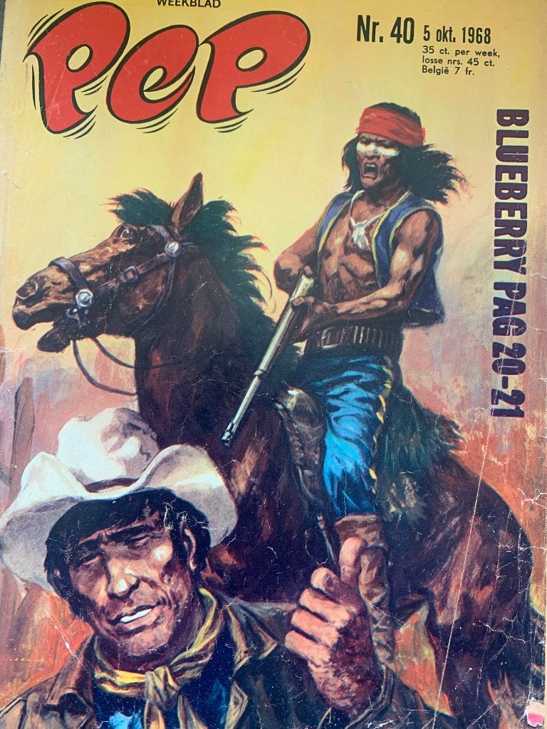 Weekblad PEP  NR. 40 - 5 oktober 1968, Boeken, Eén stripboek, Ophalen of Verzenden, Gelezen