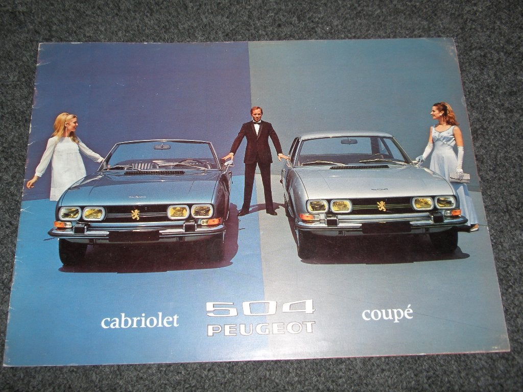 Peugeot 504, Ophalen of Verzenden, Zo goed als nieuw, Folder