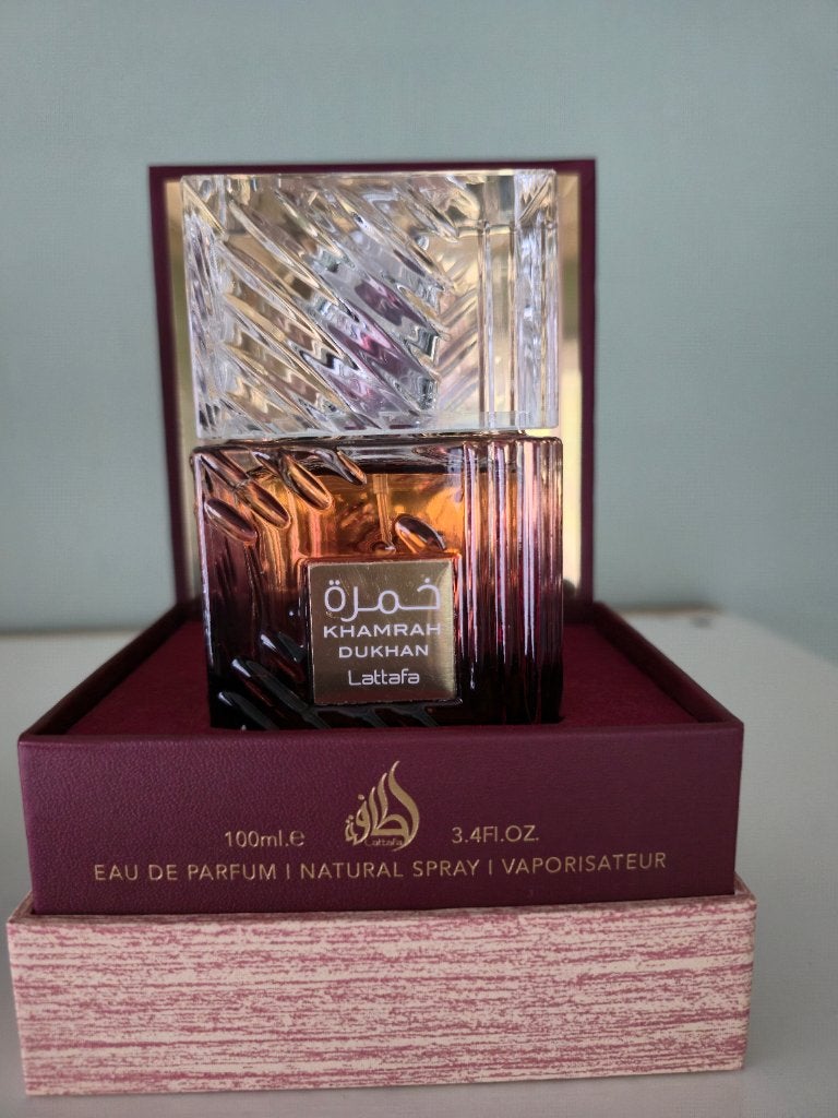 Lattafa Khamrah Dukhan Eau de Parfum 100ml, Nieuw, P.O. Box 23313, Dubai, UAE, Ophalen of Verzenden, Info@lattafa.com