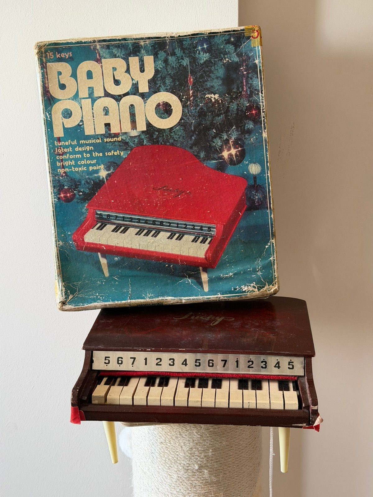 Vintage houten speelgoed piano’s – alle 4 werkende modellen, Ophalen, Zo goed als nieuw, Overige typen