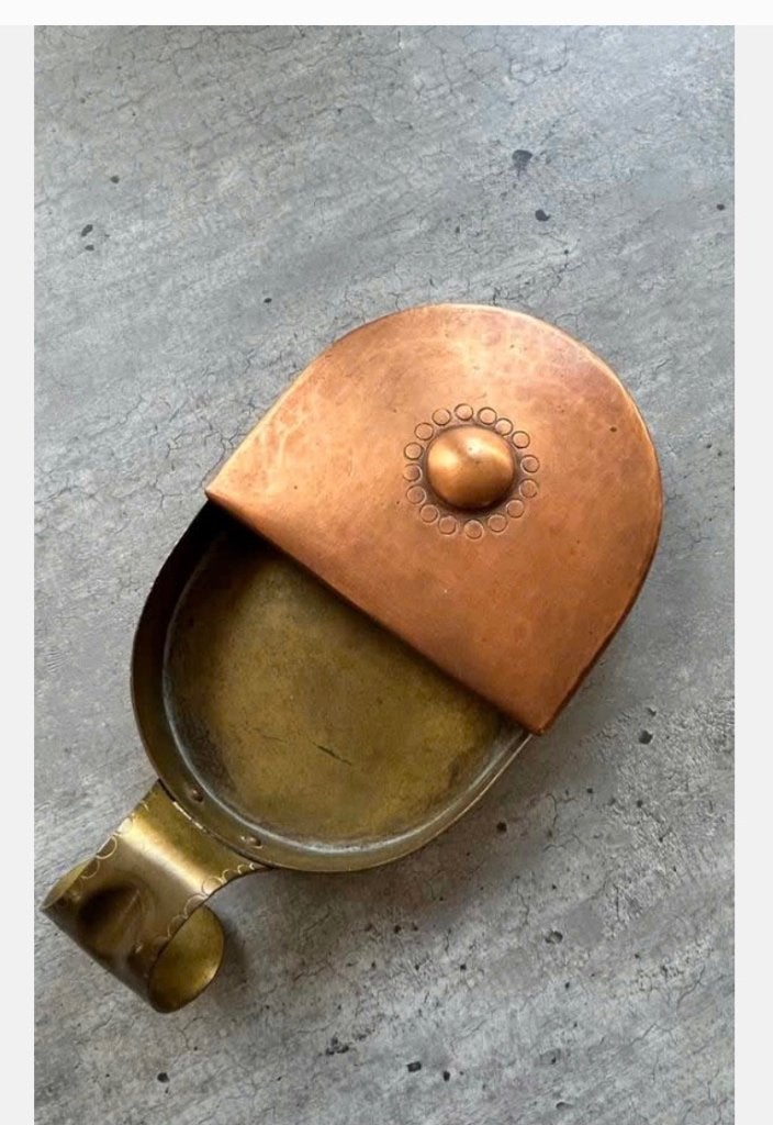 Vintage XL koperen centenbakje, bijzonder, Ophalen of Verzenden