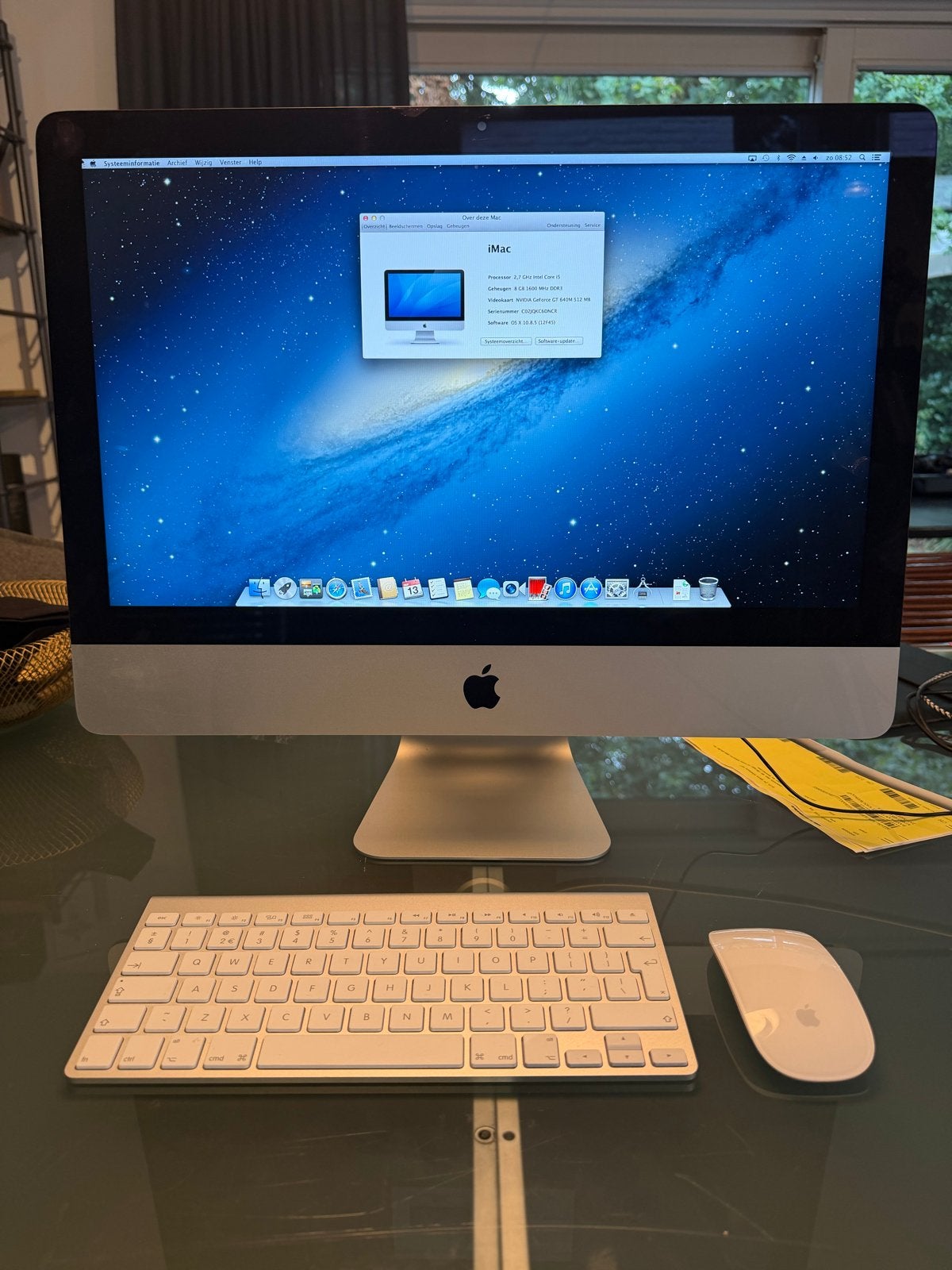 iMac 21,5 inch (2012) met draadloos toetsenbord en muis, Ophalen, Gebruikt, 2 tot 3 Ghz, IMac