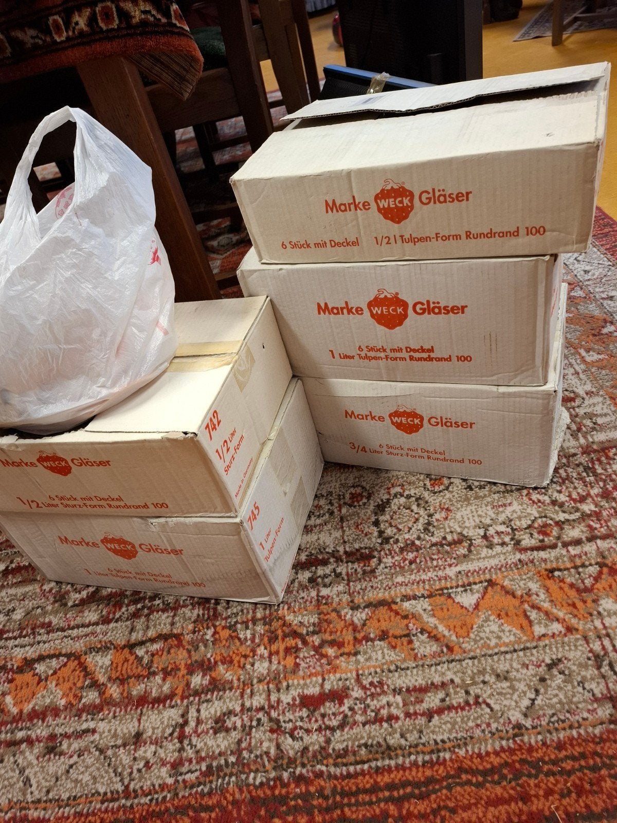 Weck Glazen Voorraadpotten - Diverse Maten, Ophalen, Glas, Nieuw, Voorraadpot