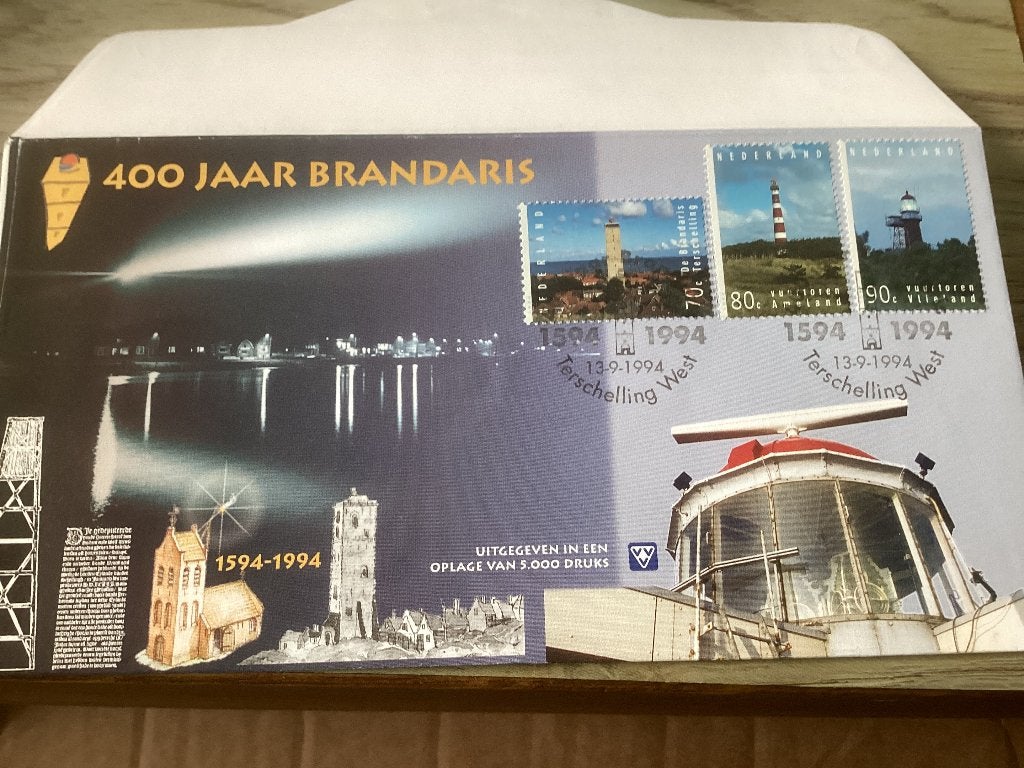 No4269 Vuurtoren 400 jaar Brandaris 19-9-1994 Heb ook Neder, Postzegels en Munten, Ophalen of Verzenden, Onbeschreven, Nederland