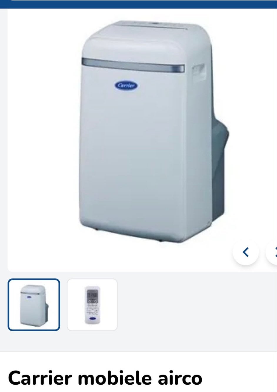 Mobiele Airco Carrier, Ophalen, Minder dan 60 m³, 3 snelheden of meer, Zo goed als nieuw