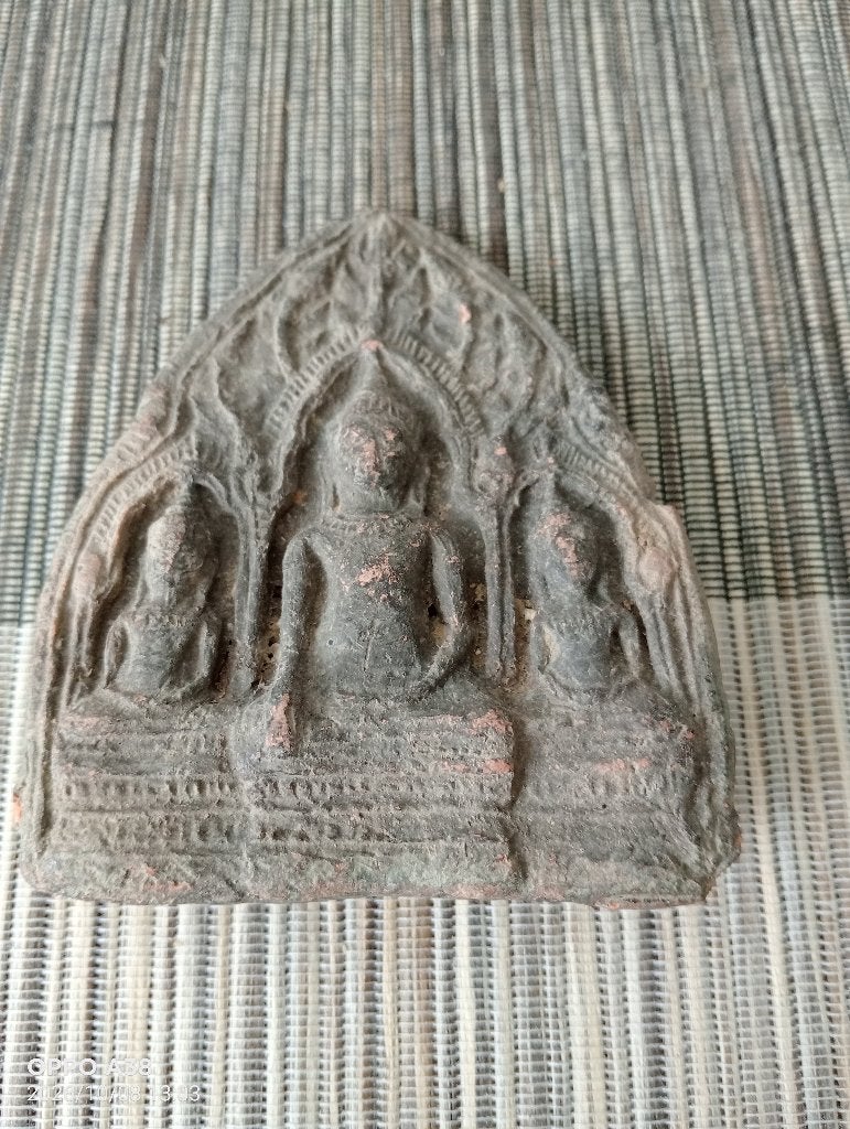 Talisman uit Thailand uit de 12 - 14 eeuw, Antiek en Kunst, Steen/keramiek, Bruin, Ophalen of Verzenden, Overige herkomsten