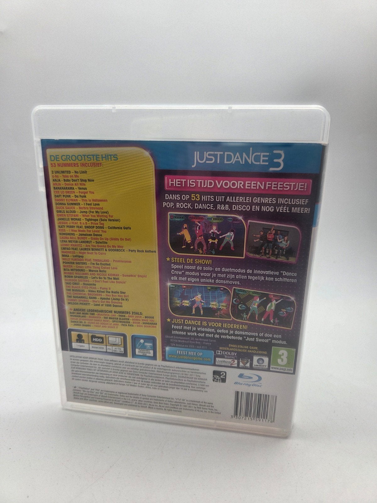 Just Dance 3 PS3 - Dansgame voor PlayStation Move, Ubisoft, Muziek, Gebruikt, Ubisoft Entertainment S.A., 2 Cité de l'Innovation, 93696 Pantin Cedex, Frankrijk