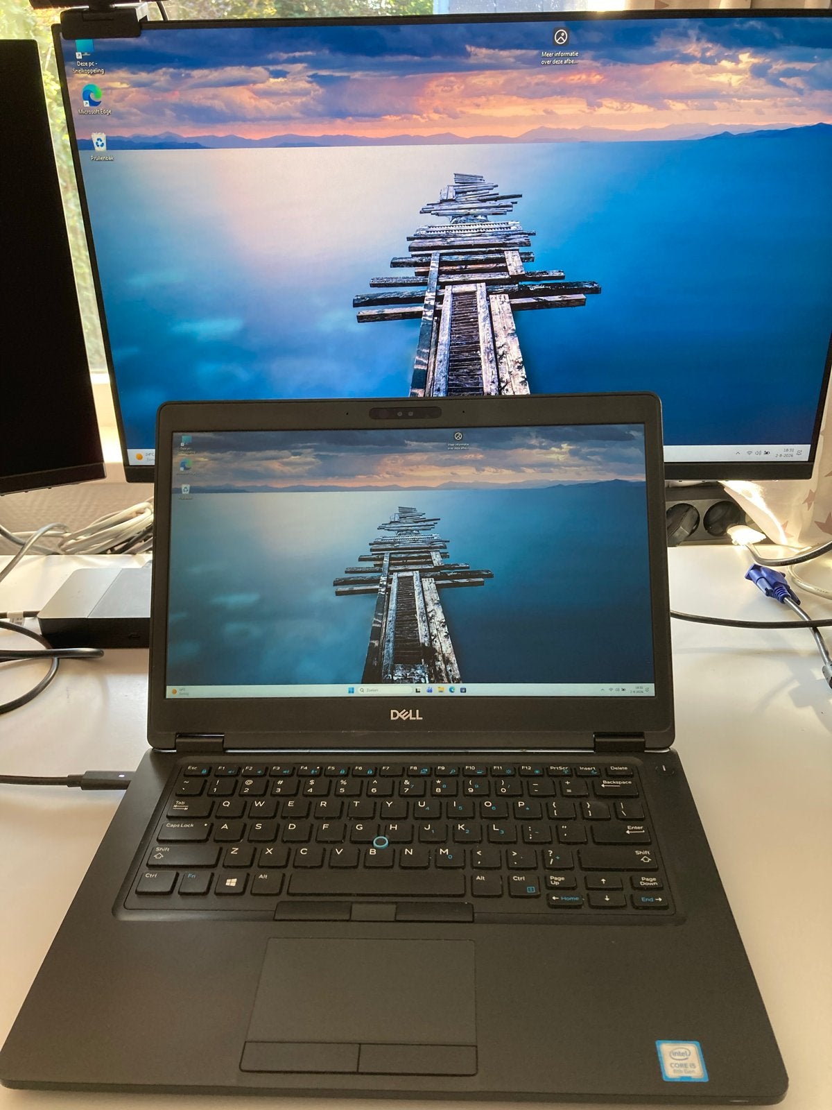 Studie laptop Dell 5491 & 5290 -i5, 8 of 16gb DDR, 256GB SSD, Gebruikt, Met videokaart, 2 tot 3 Ghz, Qwerty