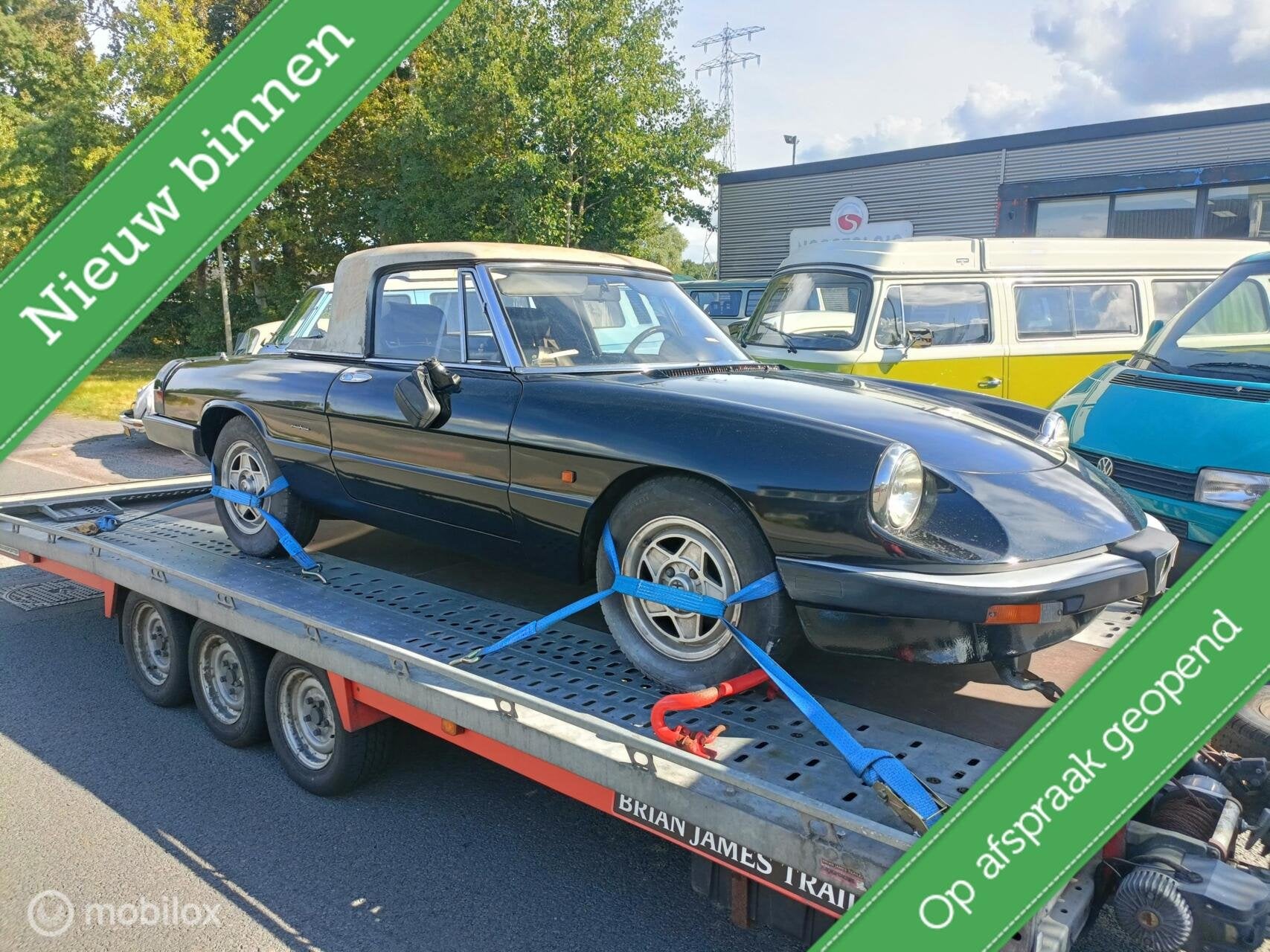 Alfa Romeo Spider Serie 3 "Aerodinamica", Achterwielaandrijving, Overige carrosserieën, 116 pk, Zwart