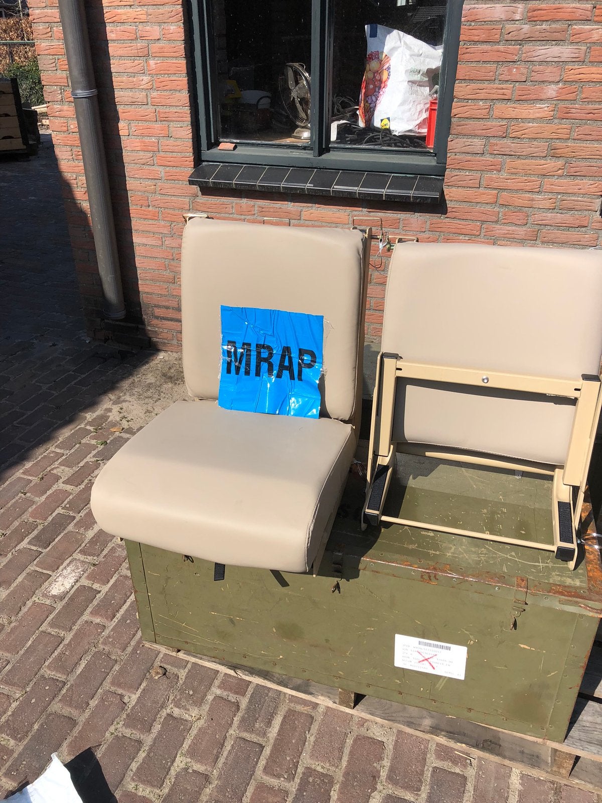Camper  lergervoertuig stoelen daf ya nekaf unimog 404, Ophalen, Landmacht, Amerika