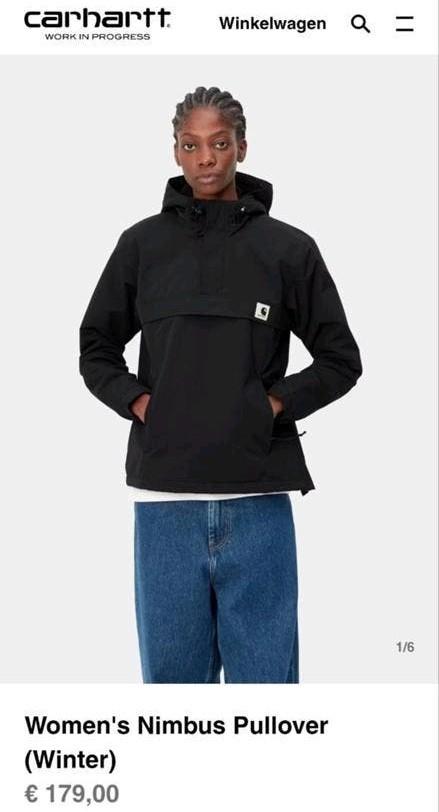 CARHARTT nimbus FLEECE dames, Maat 38/40 (M), Zwart, Ophalen of Verzenden, Zo goed als nieuw