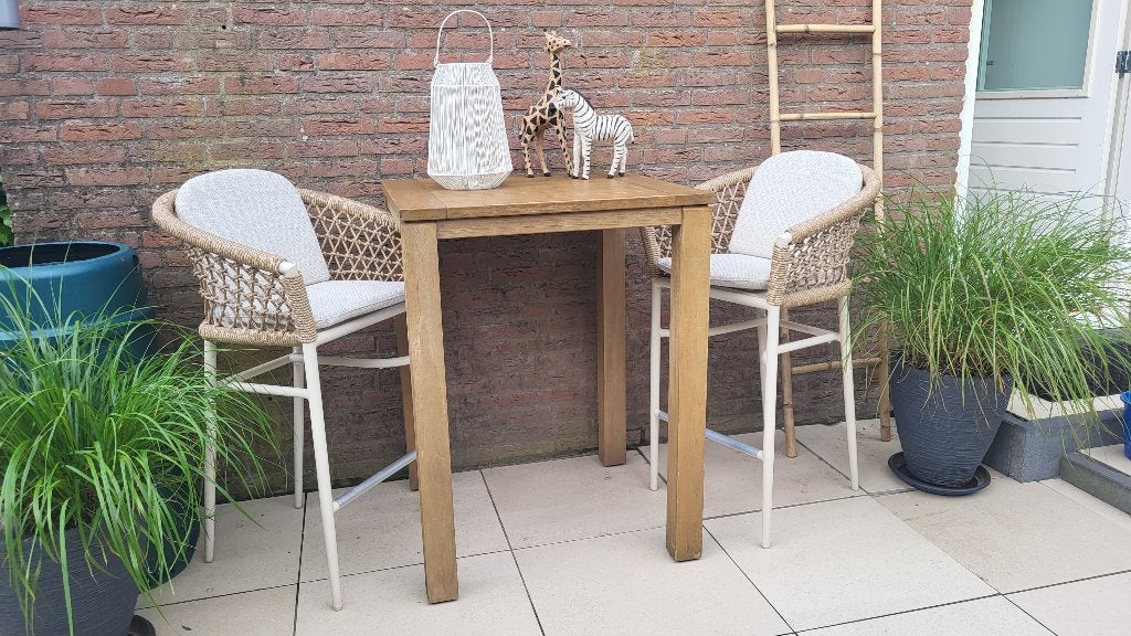 Tuinmeubelen, Tuin en Terras, Ophalen, Gebruikt, Teakhout, Tuinset
