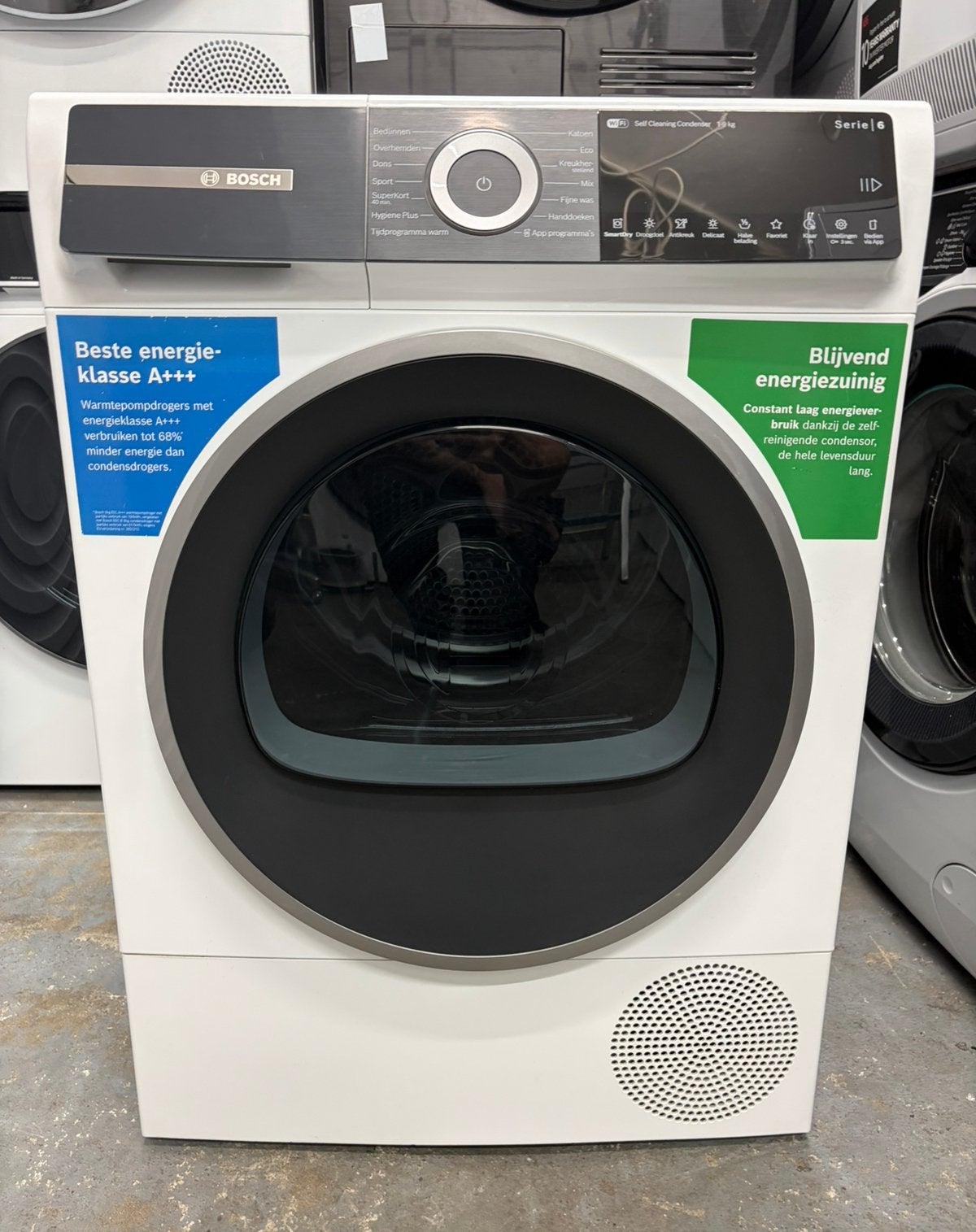 Bosch Serie 6 droger 9KG WiFi SmartDry & SelfCleaning 2025, Anti-kreukfase, 8 tot 10 kg, Ophalen of Verzenden, Zo goed als nieuw