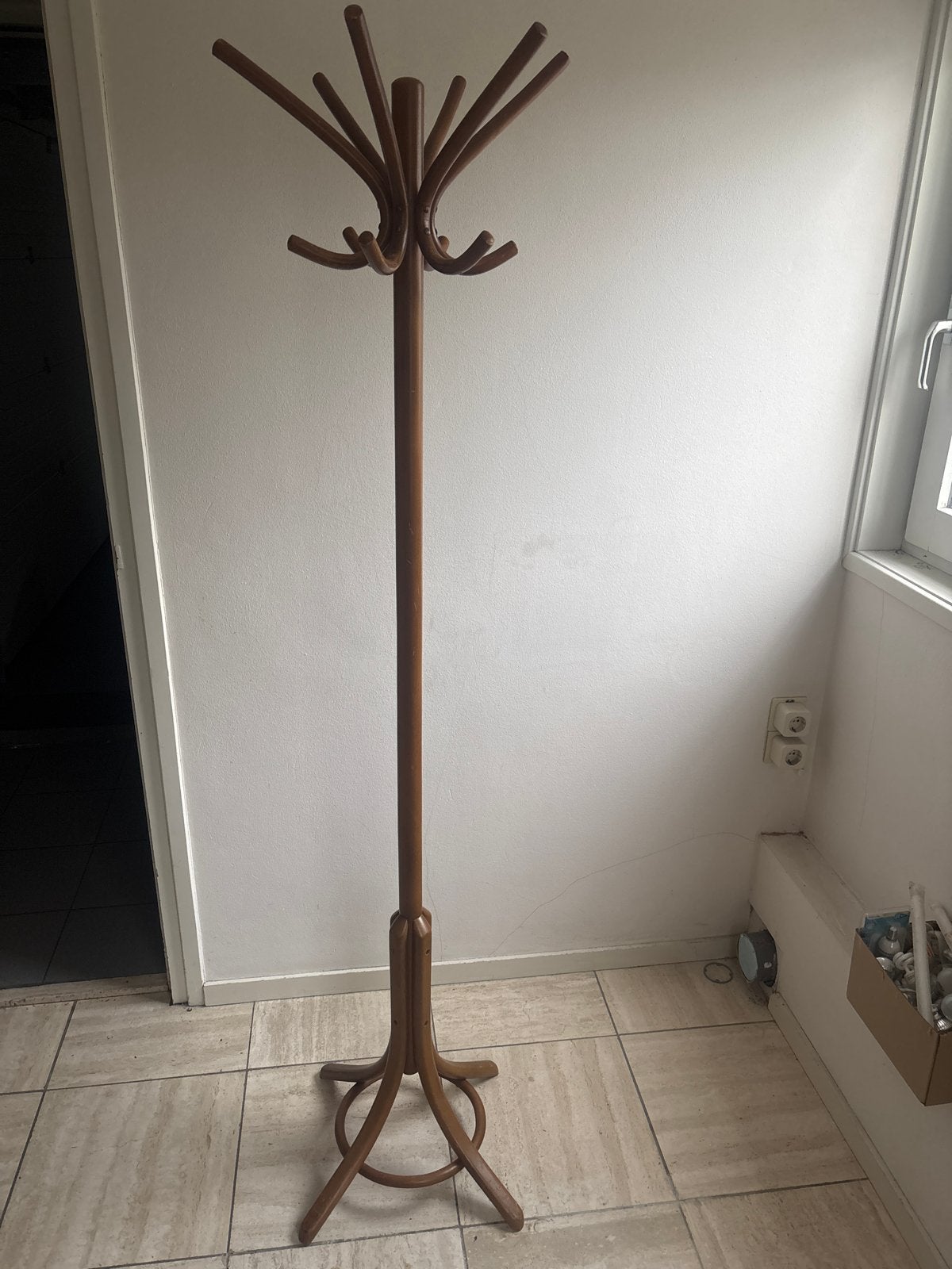 Vintage houten staande kapstok - Jaren '60/'70 stijl, Huis en Inrichting, Woonaccessoires | Kapstokken, Gebruikt, Staande kapstok