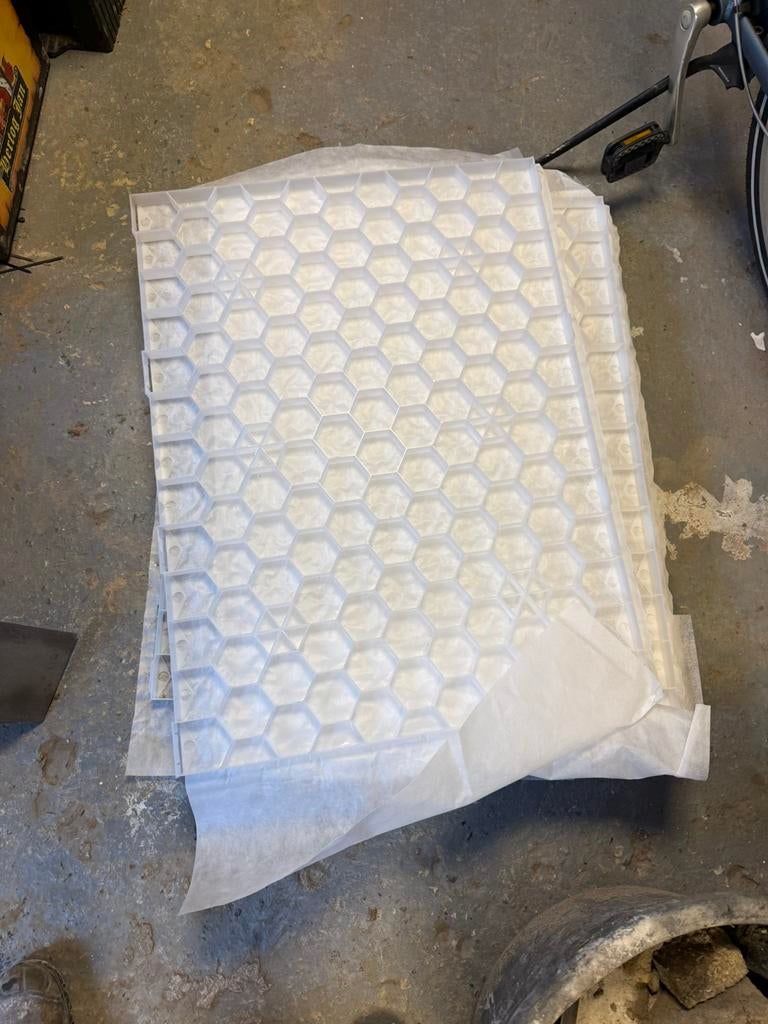 Grindmatten wit | 120x80x3 cm | 5 m2, Tuin en Terras, Ophalen, Overige materialen, Wit, Overige typen