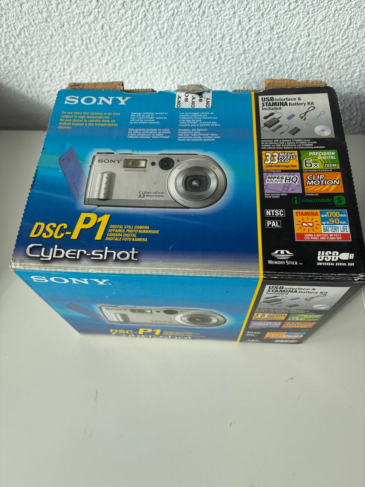 Sony Cyber-shot DSC-P1 Compactcamera - Nieuw in doos, Ingebouwde flitser, Ophalen of Verzenden, Zo goed als nieuw, Compactcamera
