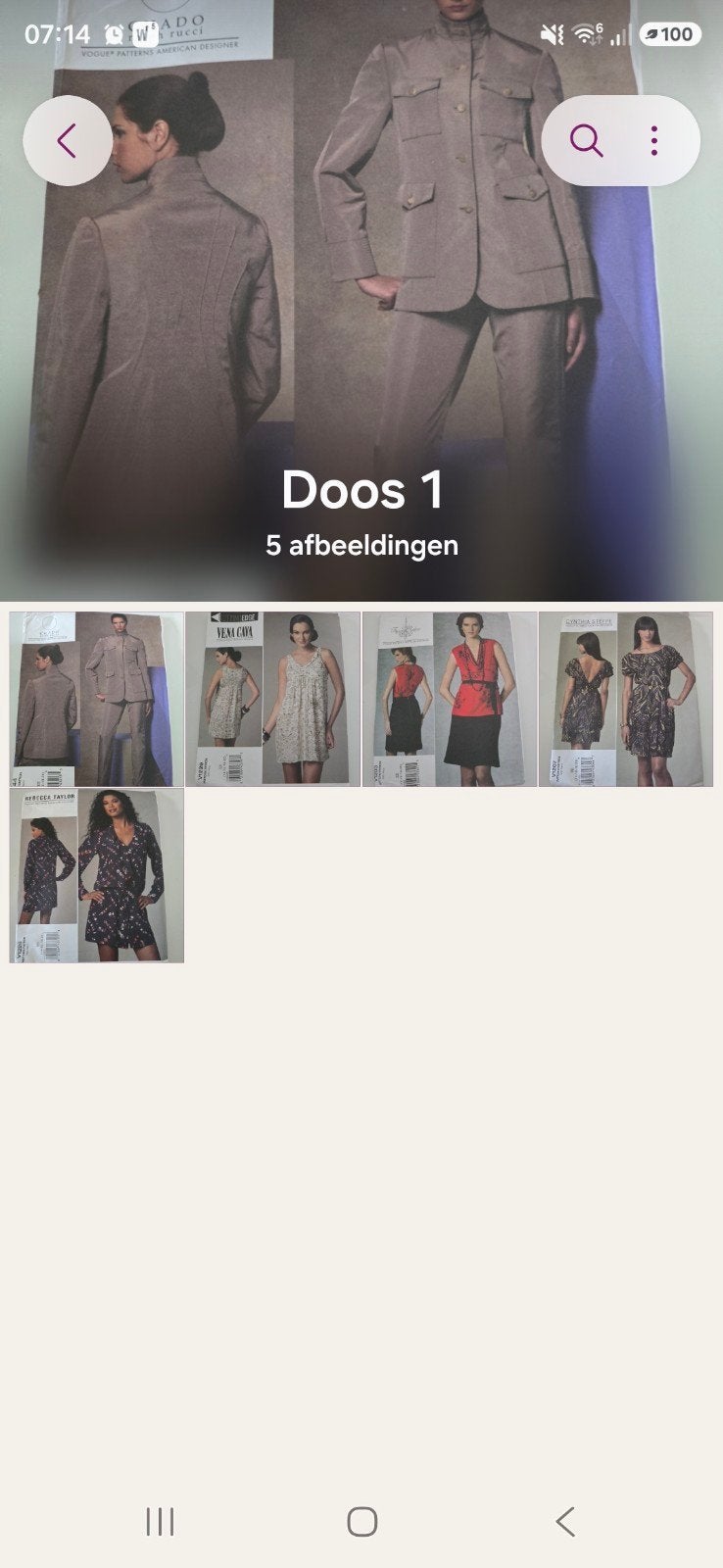 Grote collectie kledingpatronen (McCalls, Butterick, Vogue), Ophalen of Verzenden, Nieuw, Vrouw, Overige merken