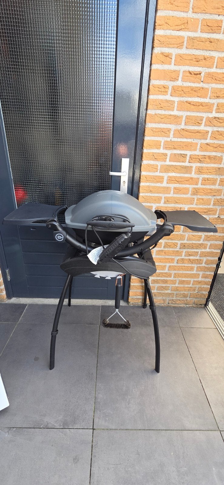 Weber elektrische BBQ met onderstel, Tuin en Terras, Ophalen, Gebruikt, Weber