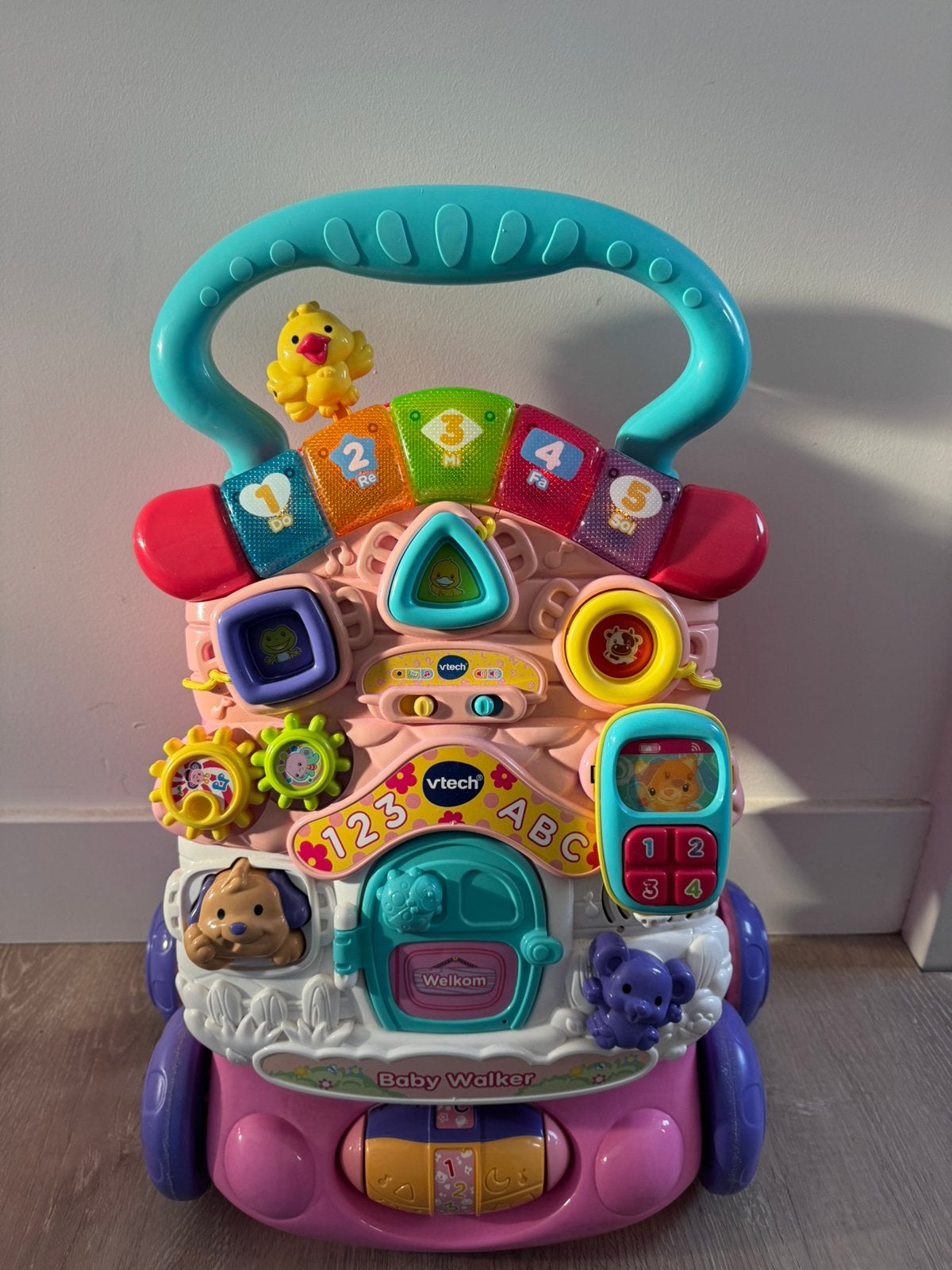 Vtech loopkar meisje, Ophalen, Zo goed als nieuw, 6 maanden tot 2 jaar