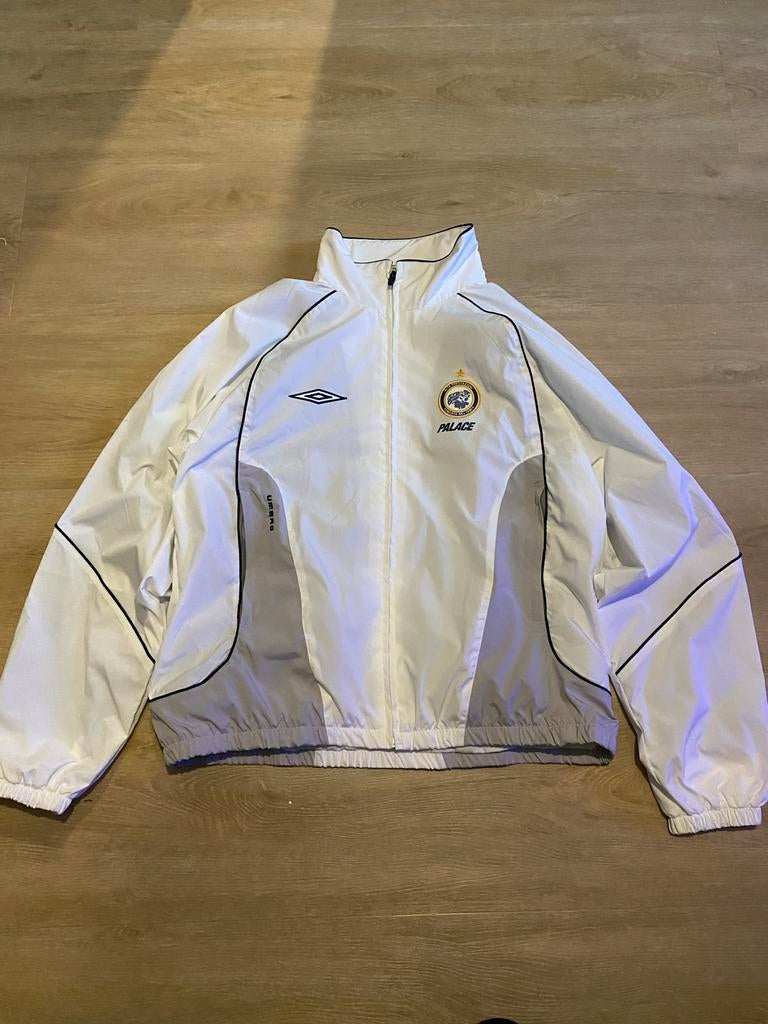 PALACE X UMBRO Training Track Jacket Jas, Ophalen of Verzenden, Zo goed als nieuw, Maat 46 (S) of kleiner, Wit