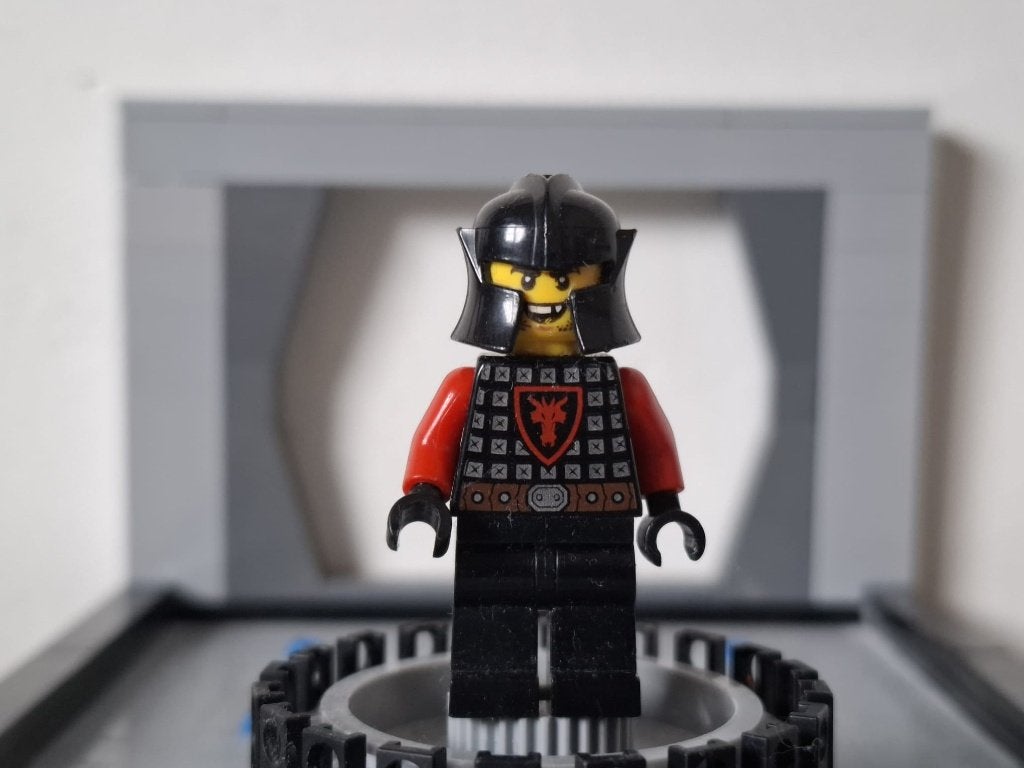 LEGO Castle - minifiguur - cas528 - Dragon Knight Open Grin, Lego, Ophalen of Verzenden, Zo goed als nieuw, Minifiguur