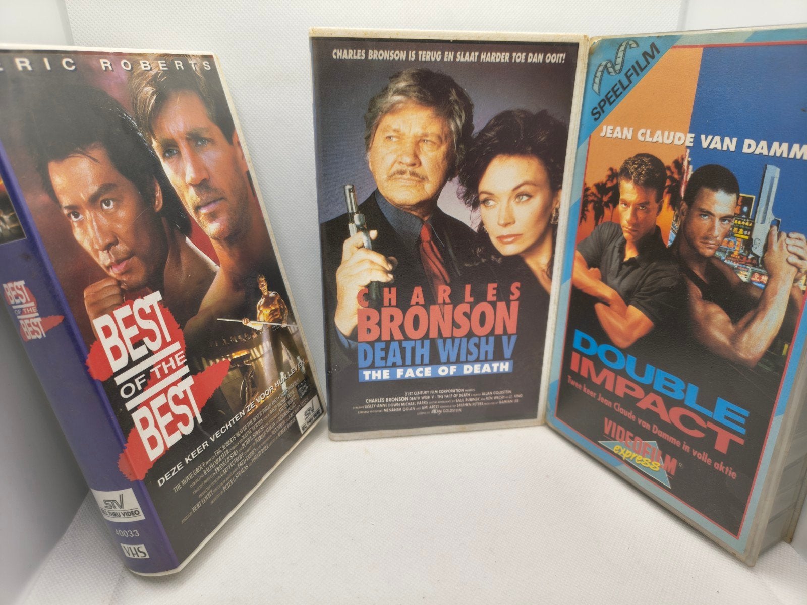 Best of the best 2, death wish 5, double impact VHS lot, Alle leeftijden, Ophalen of Verzenden, Zo goed als nieuw, Actie en Avontuur