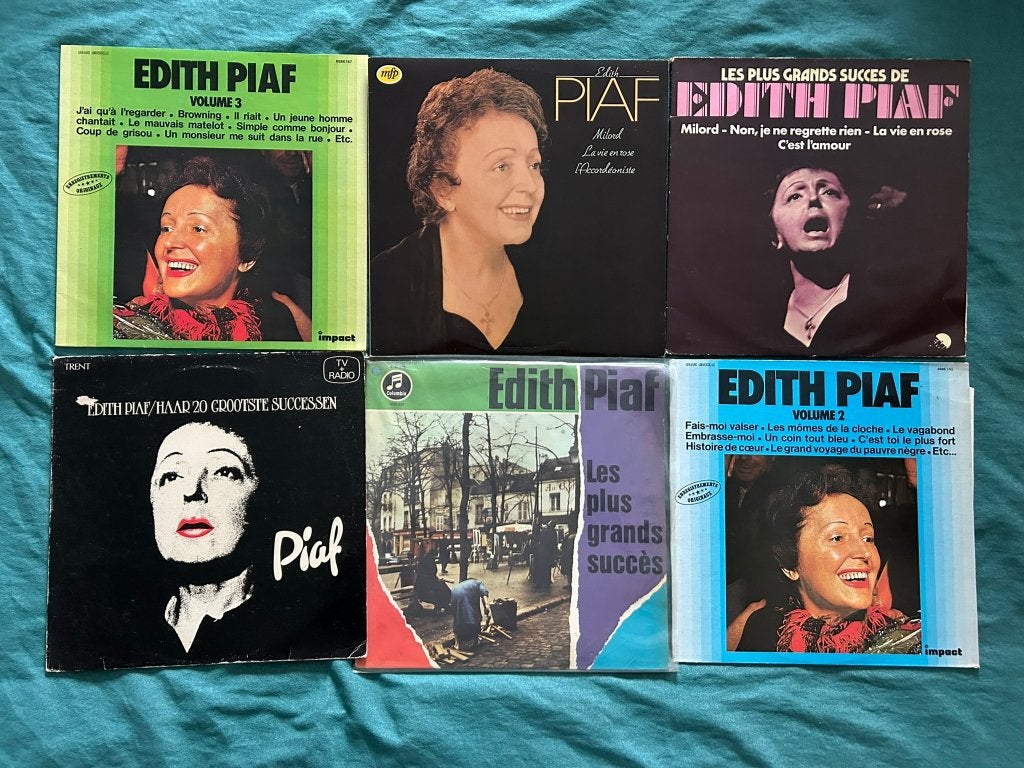 8 LP's Edith Piaf (ook per stuk te koop), LP, Gebruikt, Overige genres, Ophalen of Verzenden